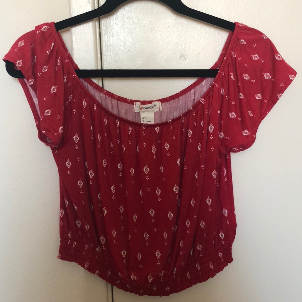 Cropped Off the Shoulder Top
